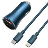 Baseus Golden Contactor Pro szybka ładowarka samochodowa 40W USB-A USB-C Power Delivery Quick Charge