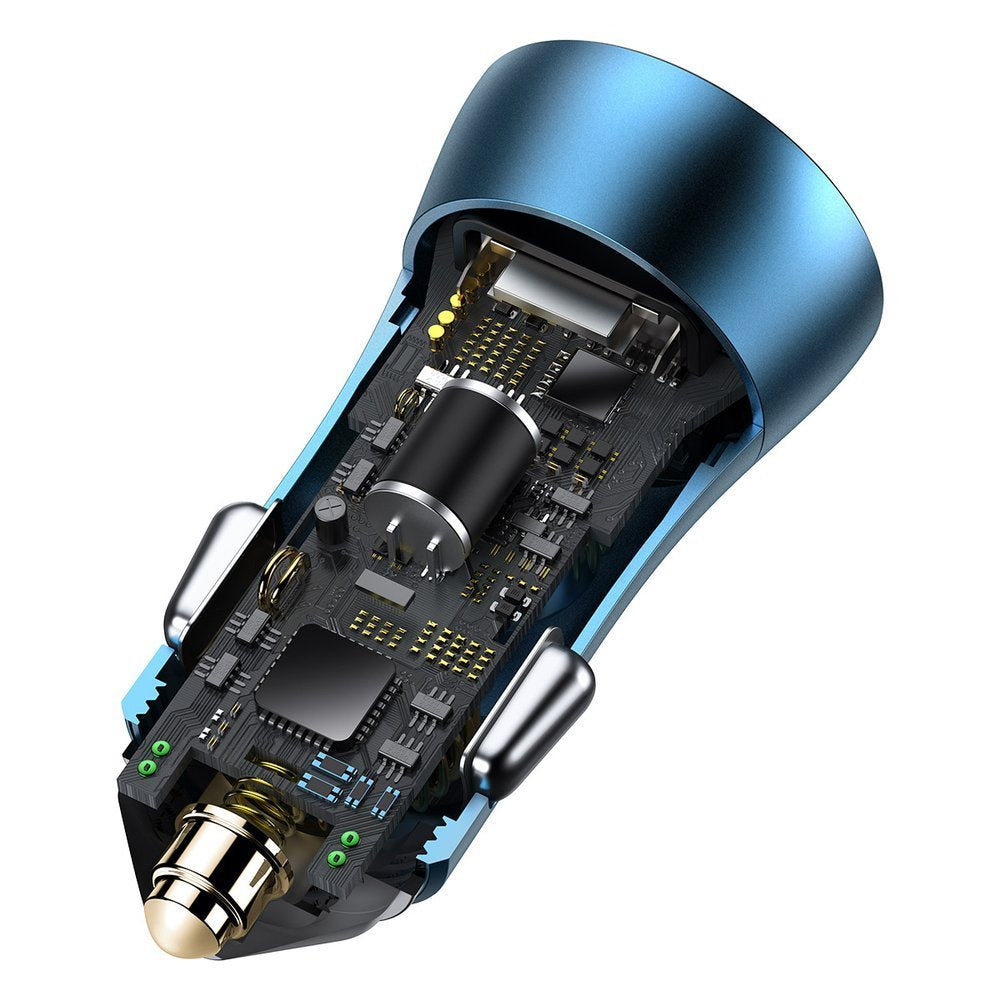 Baseus Golden Contactor Pro szybka ładowarka samochodowa 40W USB-A USB-C Power Delivery Quick Charge