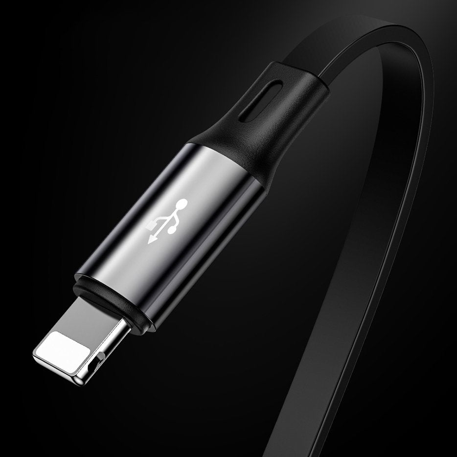Baseus Golden Loop rozwijany kabel 3w1 USB - micro USB / Lightning / USB-C 3.5A 35cm - 120cm