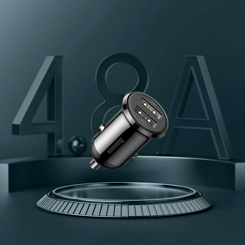 Baseus Grain Pro ładowarka samochodowa 2x USB 4,8 A