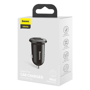 Baseus Grain Pro ładowarka samochodowa 2x USB 4,8 A