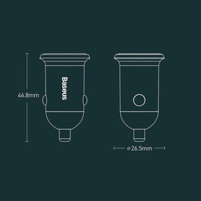 Baseus Grain Pro ładowarka samochodowa 2x USB 4,8 A