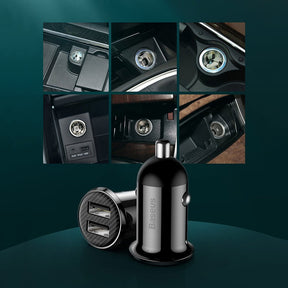Baseus Grain Pro ładowarka samochodowa 2x USB 4,8 A