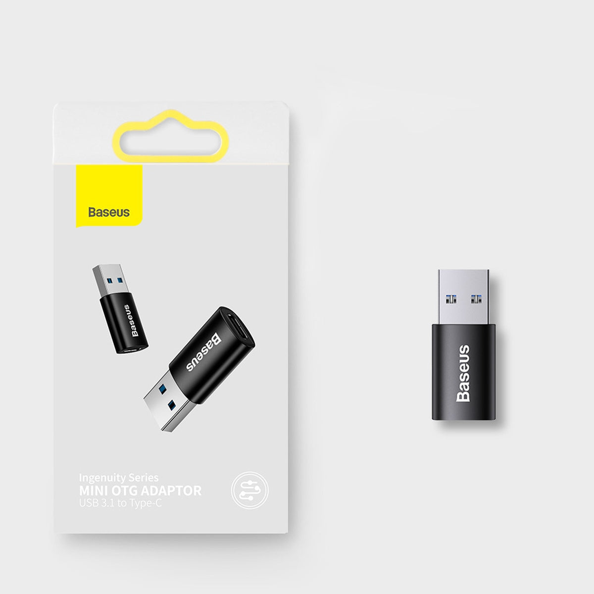 Baseus Ingenuity Series Mini przejściówka adapter USB 3.1 OTG do USB Typ C