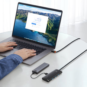 Baseus Lite Series HUB adapter USB-A do 4x USB-A 3.0 5Gb/s