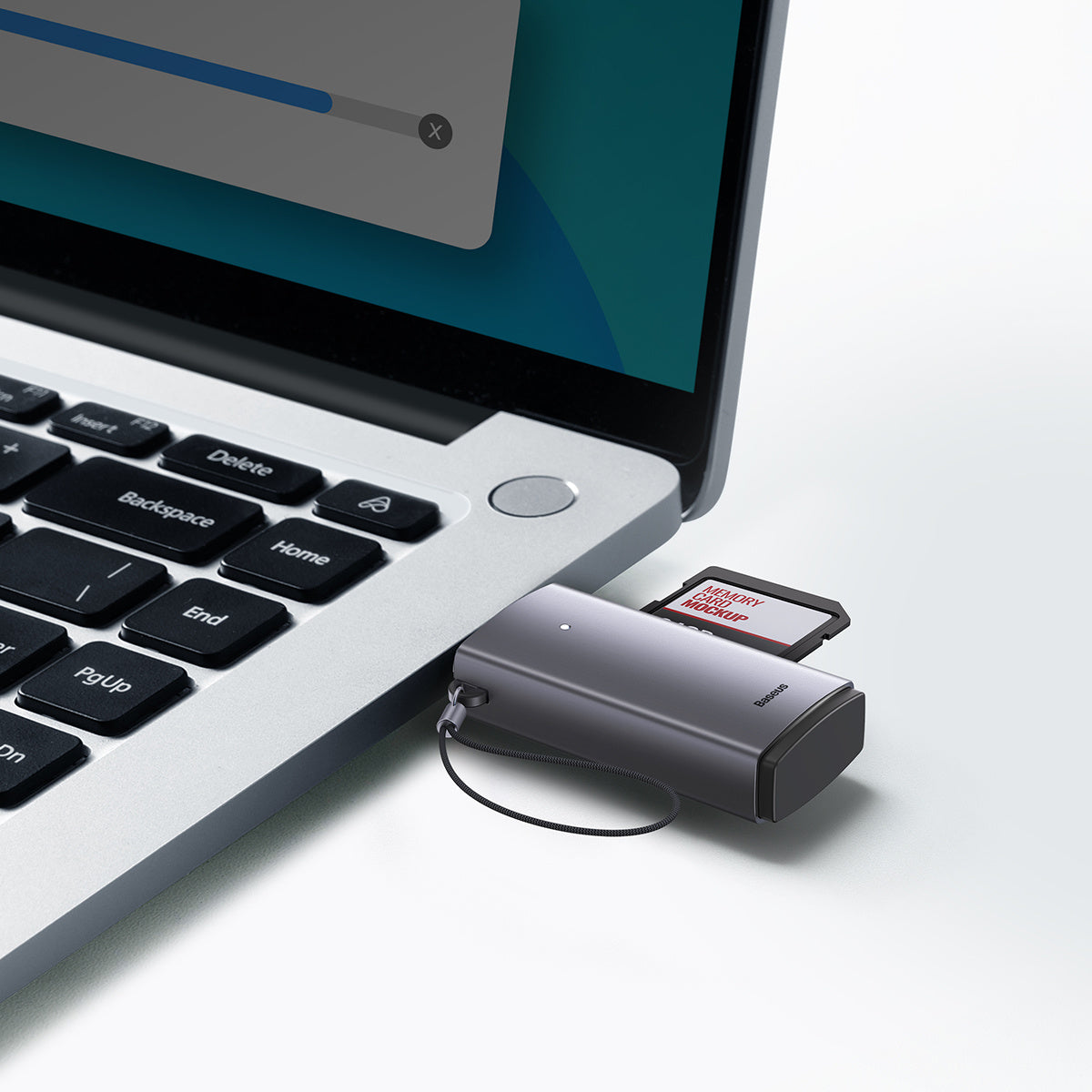 Baseus Lite Series Adapter czytnik kart SD/TF USB