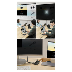 Baseus Lite Series Wielofunkcyjny HUB USB-C – 2x USB 3.0 / USB-C / HDMI 1.4 / SD/TF OTG