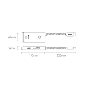 Baseus Lite Series Wielofunkcyjny HUB USB-C – 2x USB 3.0 / USB-C / HDMI 1.4 / SD/TF OTG