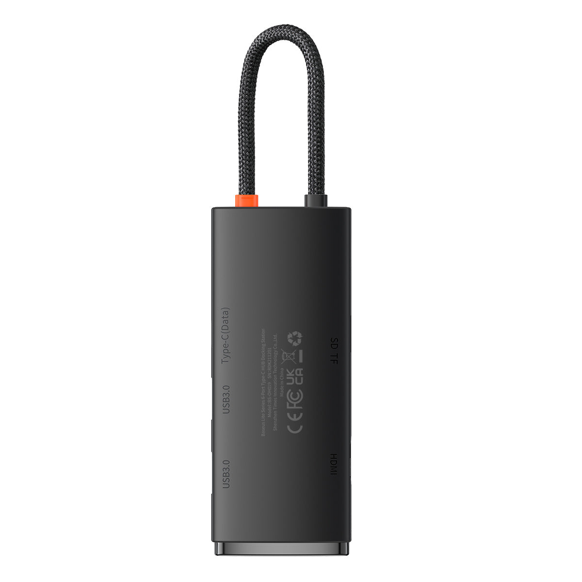 Baseus Lite Series Wielofunkcyjny HUB USB-C – 2x USB 3.0 / USB-C / HDMI 1.4 / SD/TF OTG