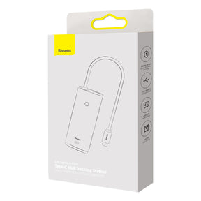 Baseus Lite Series Wielofunkcyjny HUB USB-C – 2x USB 3.0 / USB-C / HDMI 1.4 / SD/TF OTG