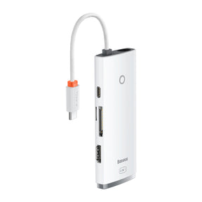 Baseus Lite Series Wielofunkcyjny HUB USB-C 2x USB 3.0 / USB-C PD / HDMI 1.4 / SD/TF