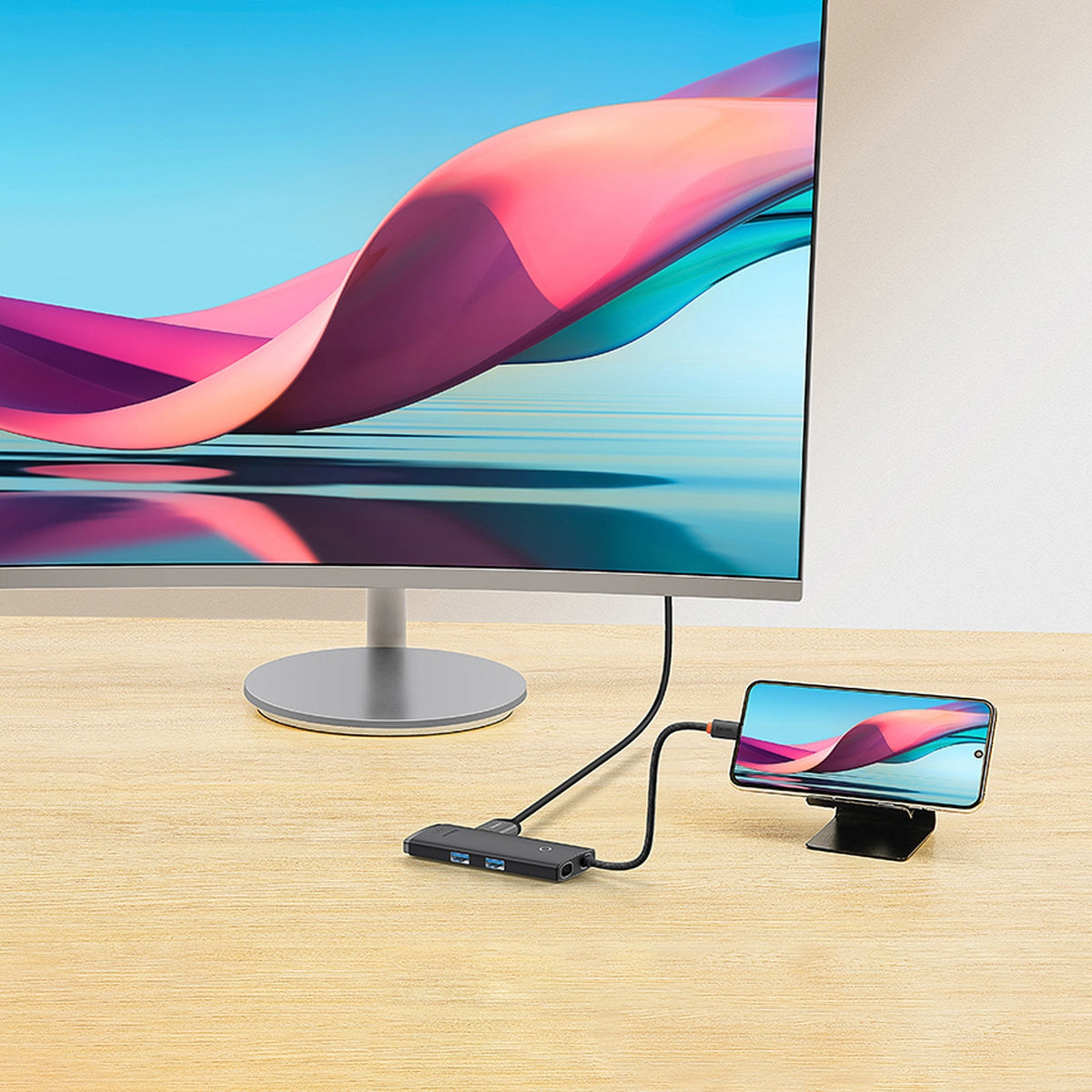 Baseus Lite Series Wielofunkcyjny HUB USB-C 2x USB 3.0 / USB-C PD / HDMI 1.4 / SD/TF