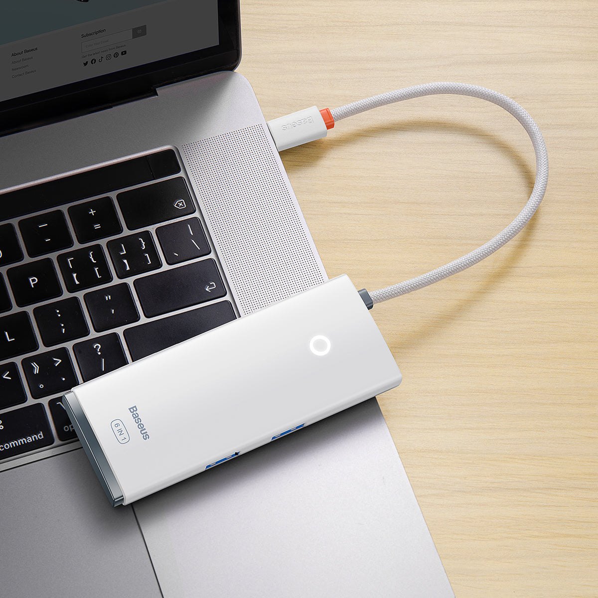 Baseus Lite Series Wielofunkcyjny HUB USB-C 2x USB 3.0 / USB-C PD / HDMI 1.4 / SD/TF