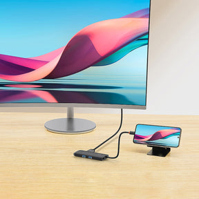 Baseus Lite Series wielofunkcyjny HUB USB-C 2x USB 3.0 / USB-C PD / HDMI 1.4 / SD/TF (WKQX050101)