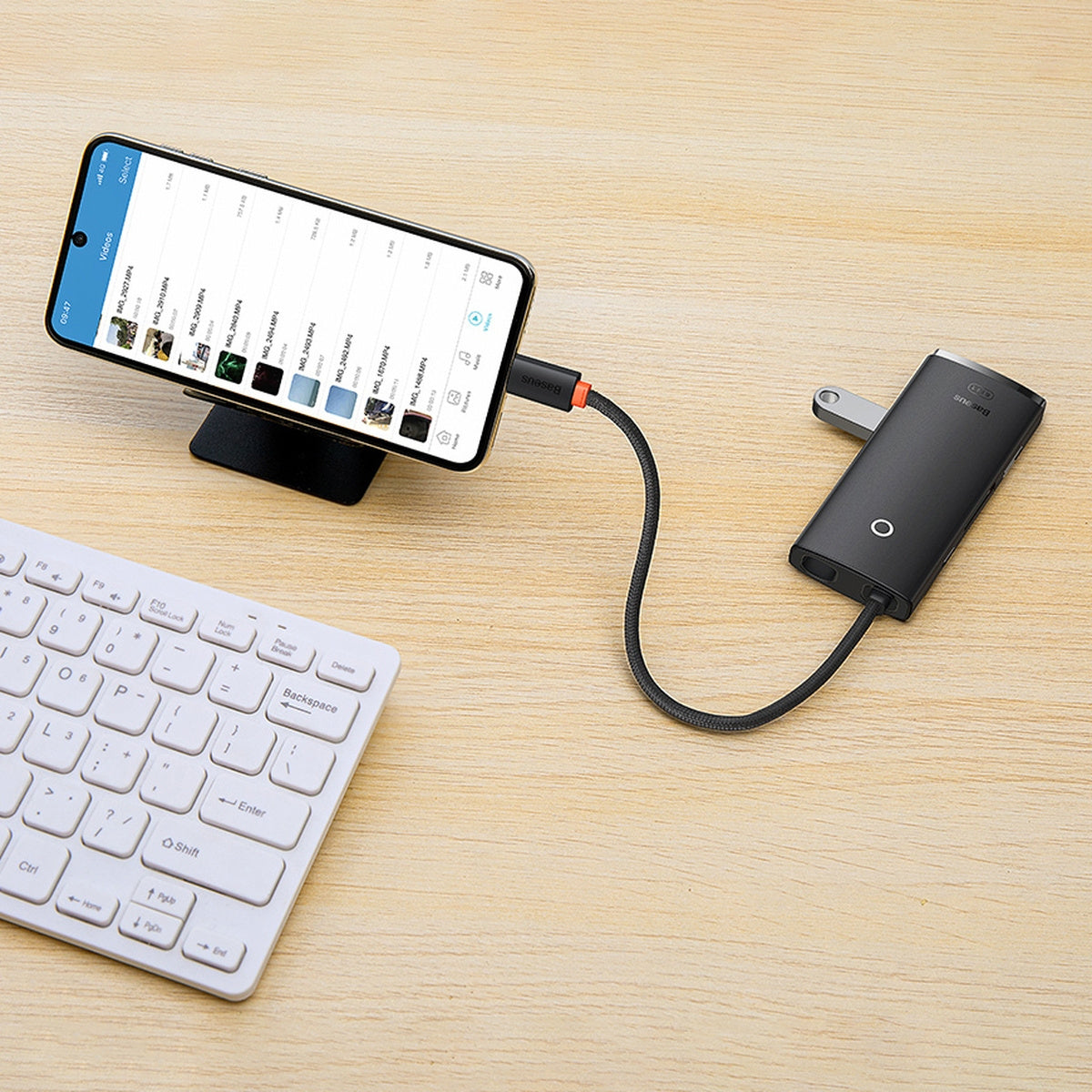 Baseus Lite Series wielofunkcyjny HUB USB-C 2x USB 3.0 / USB-C PD / HDMI 1.4 / SD/TF (WKQX050101)