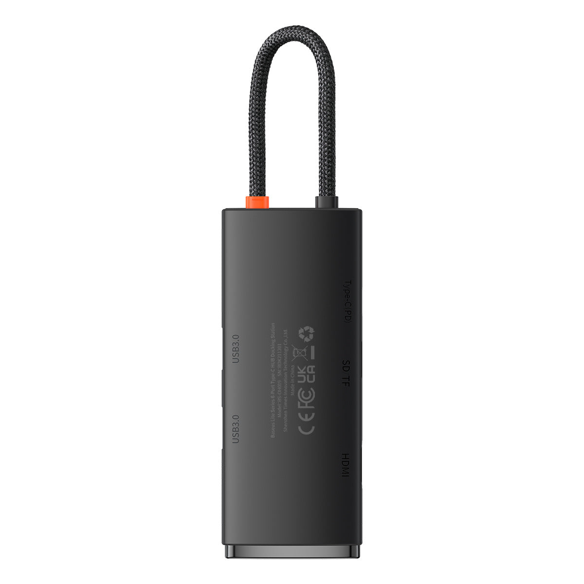 Baseus Lite Series wielofunkcyjny HUB USB-C 2x USB 3.0 / USB-C PD / HDMI 1.4 / SD/TF (WKQX050101)