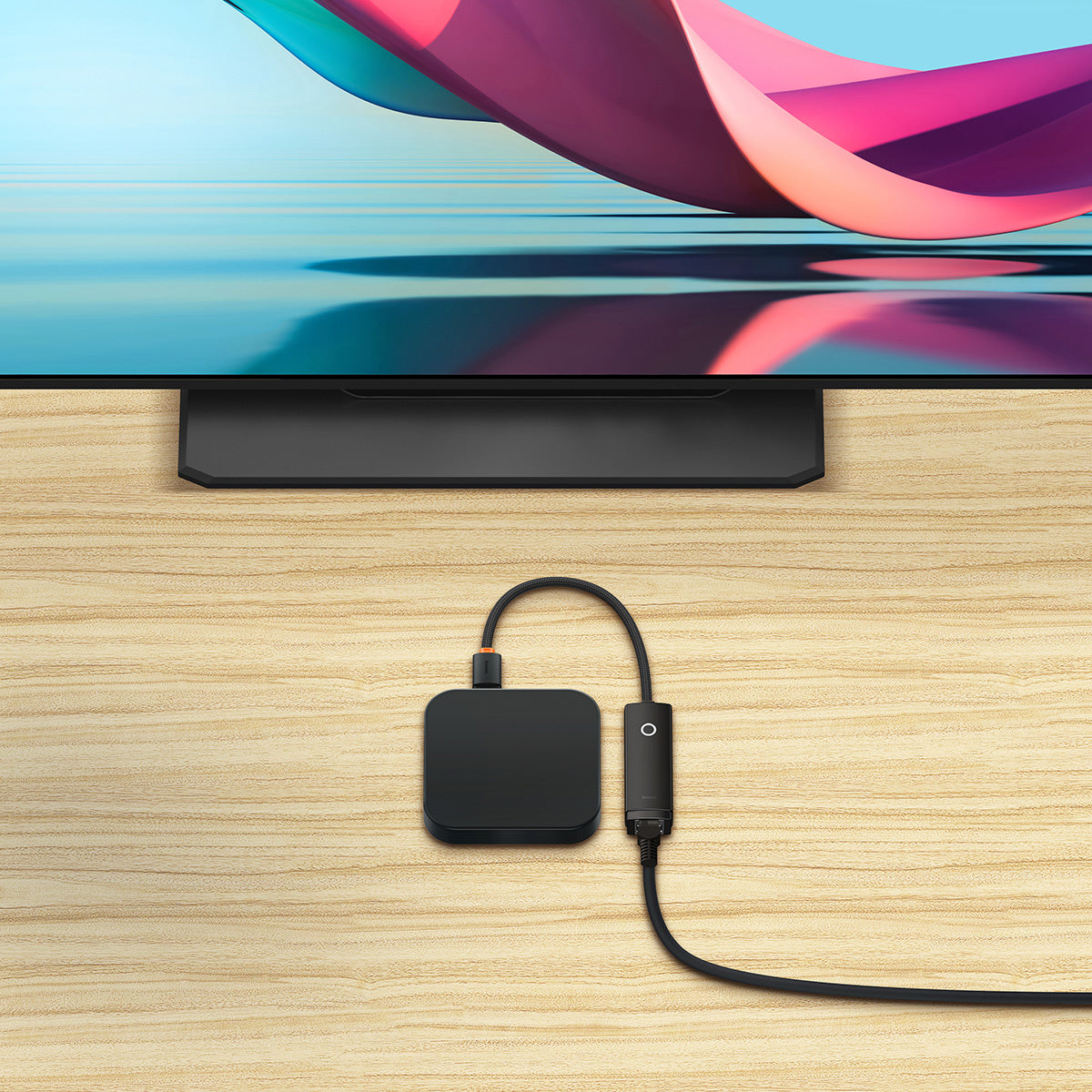 Baseus Lite Series Zewnętrzna karta sieciowa USB-C – RJ45 1Gbps