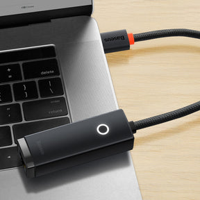 Baseus Lite Series Zewnętrzna karta sieciowa USB-C – RJ45 1Gbps