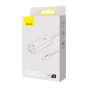 Baseus Lite Series Zewnętrzna karta sieciowa USB-C – RJ45 1Gbps