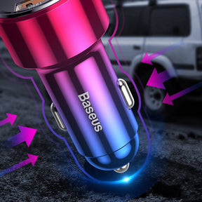 Baseus Magic Series Dual QC Ładowarka samochodowa Quick Charge 3.0 2x USB 45W 6A