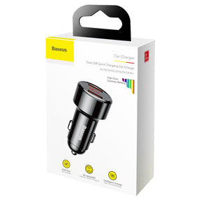 Baseus Magic Series Dual QC Ładowarka samochodowa Quick Charge 3.0 2x USB 45W 6A