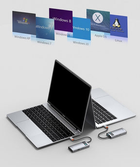 Baseus Metal Gleam 4w1 wielofunkcyjny HUB USB Typ C