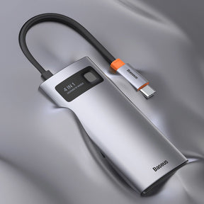 Baseus Metal Gleam 4w1 wielofunkcyjny HUB USB Typ C