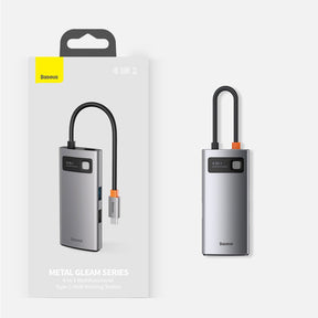 Baseus Metal Gleam 4w1 wielofunkcyjny HUB USB Typ C