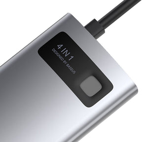 Baseus Metal Gleam 4w1 wielofunkcyjny HUB USB Typ C