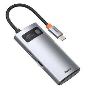Baseus Metal Gleam 4w1 wielofunkcyjny HUB USB Typ C