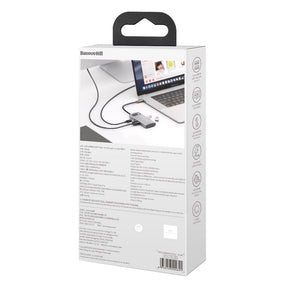 Baseus Metal Gleam 4w1 wielofunkcyjny HUB USB Typ C