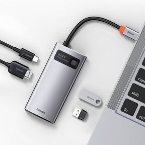 Baseus Metal Gleam 4w1 wielofunkcyjny HUB USB Typ C