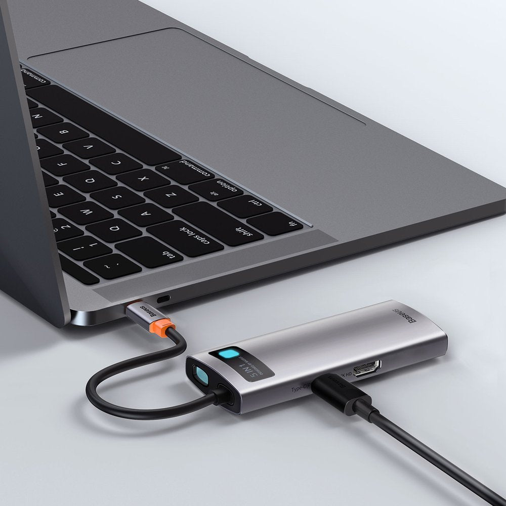 Baseus Metal Gleam 5w1 wielofunkcyjny HUB USB Typ C
