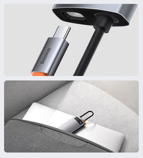 Baseus Metal Gleam 5w1 wielofunkcyjny HUB USB Typ C