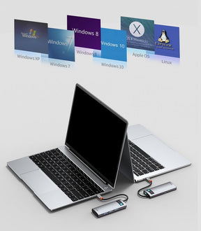 Baseus Metal Gleam 5w1 wielofunkcyjny HUB USB Typ C