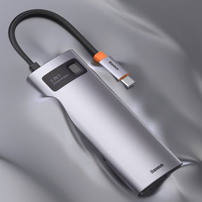 Baseus Metal Gleam 5w1 wielofunkcyjny HUB USB Typ C