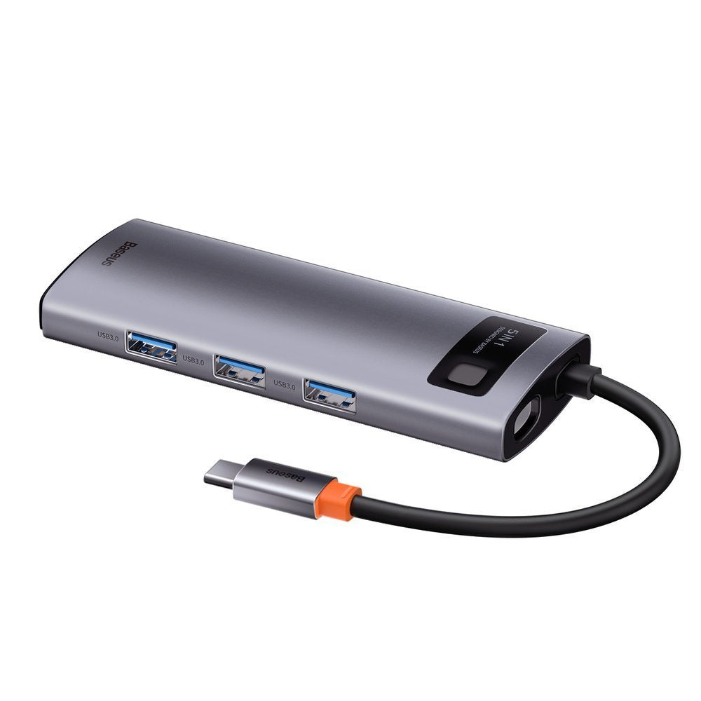 Baseus Metal Gleam 5w1 wielofunkcyjny HUB USB Typ C