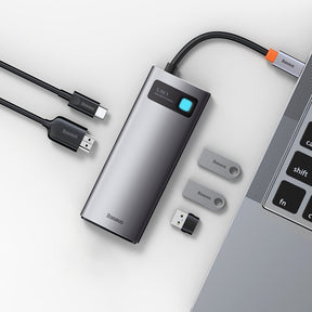 Baseus Metal Gleam 5w1 wielofunkcyjny HUB USB Typ C