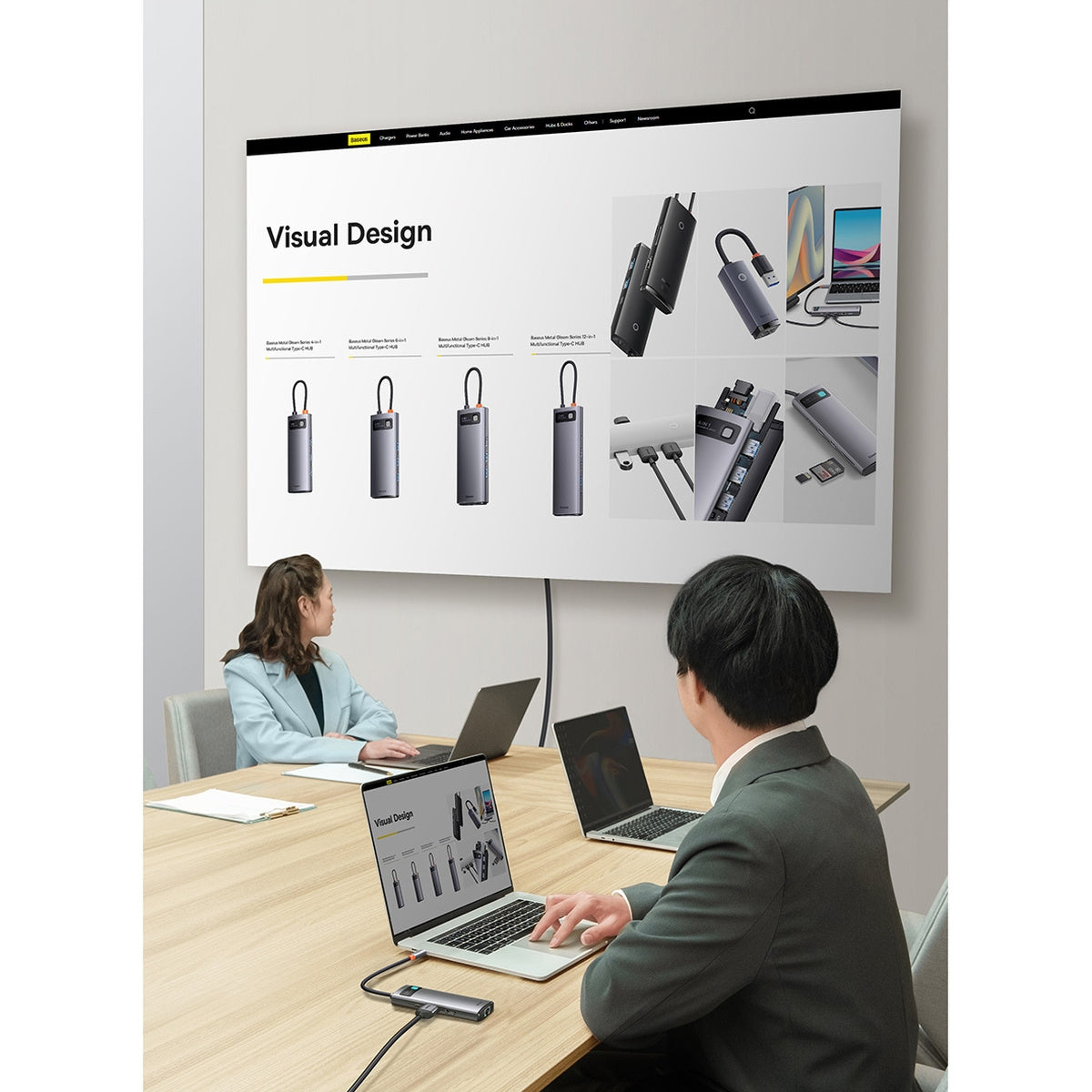 Baseus Metal Gleam Series Stacja dokująca HUB 7 w 1 USB-C