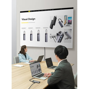 Baseus Metal Gleam Series Stacja dokująca HUB 7 w 1 USB-C
