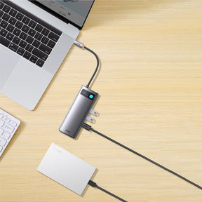 Baseus Metal Gleam Series Stacja dokująca HUB 7 w 1 USB-C