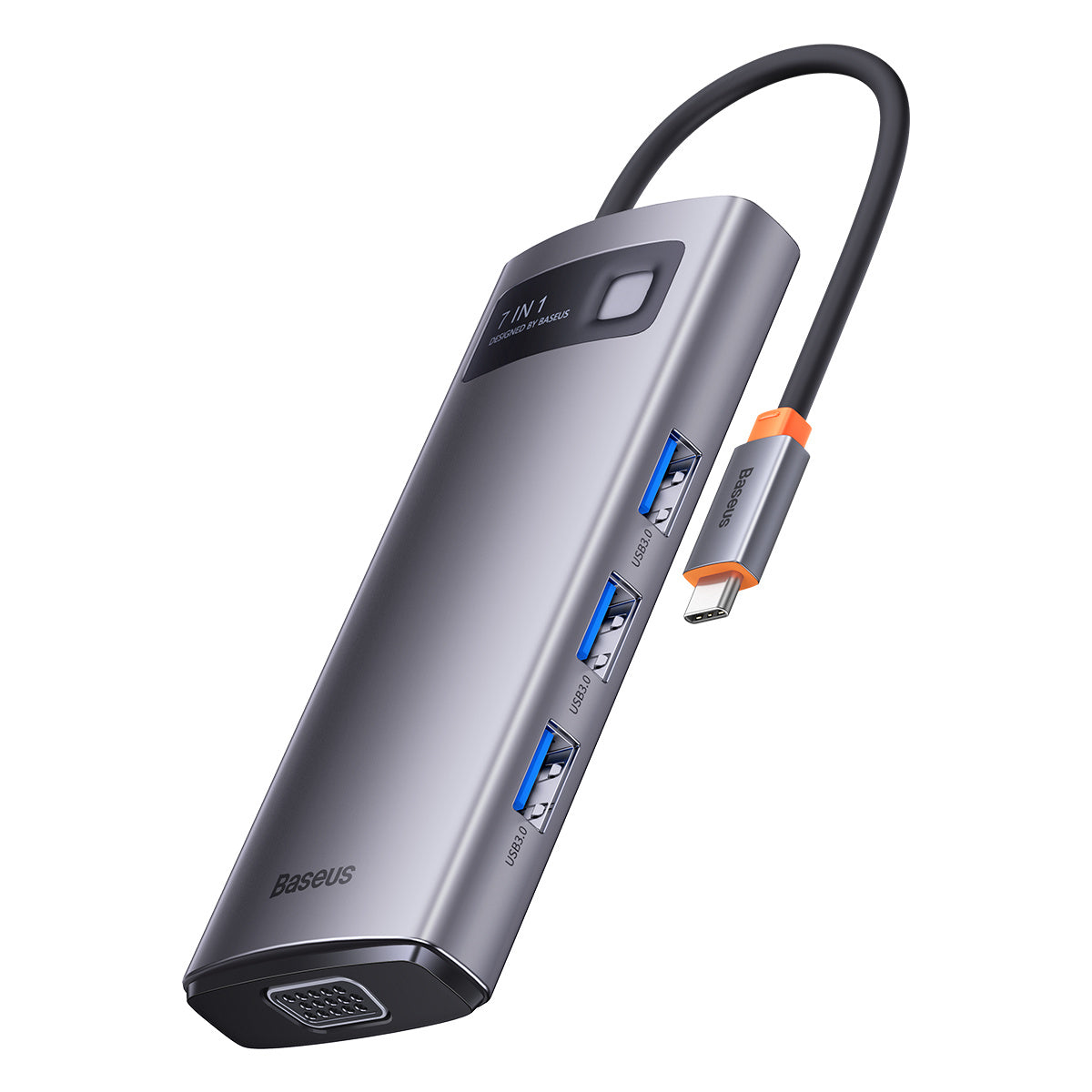 Baseus Metal Gleam Series Stacja dokująca HUB 7 w 1 USB-C