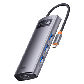 Baseus Metal Gleam Series Stacja dokująca HUB 7 w 1 USB-C