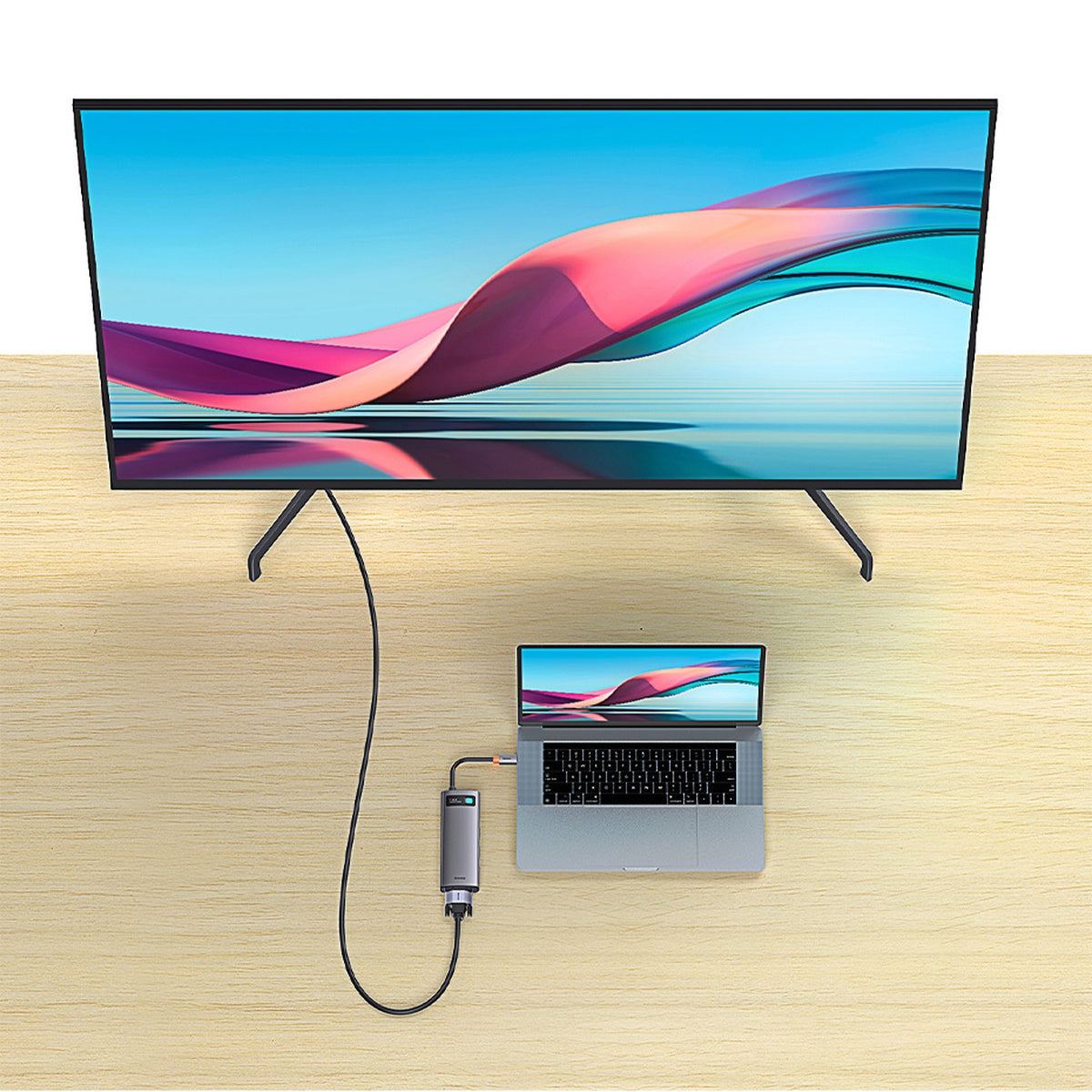 Baseus Metal Gleam Series Stacja dokująca HUB 7 w 1 USB-C