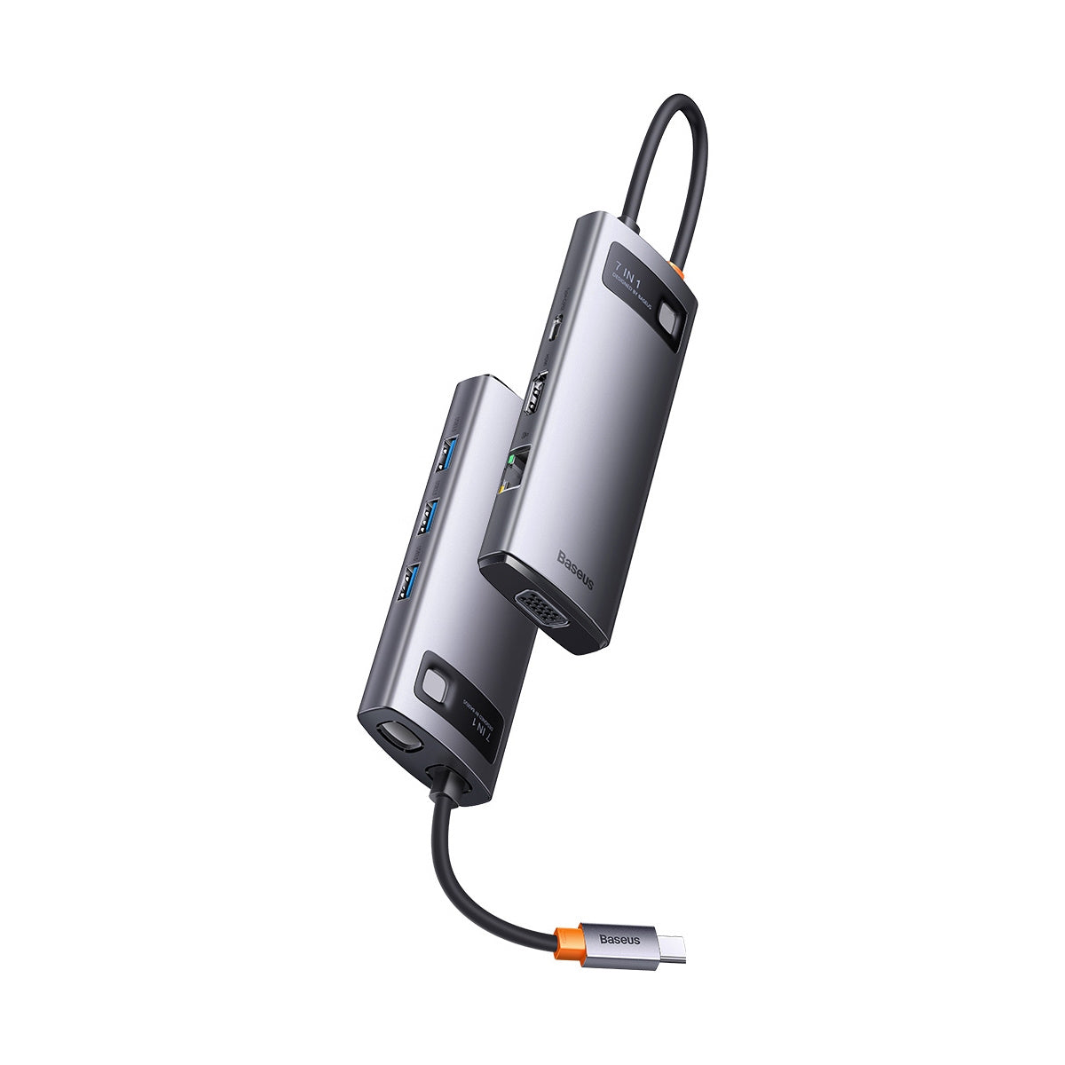 Baseus Metal Gleam Series Stacja dokująca HUB 7 w 1 USB-C