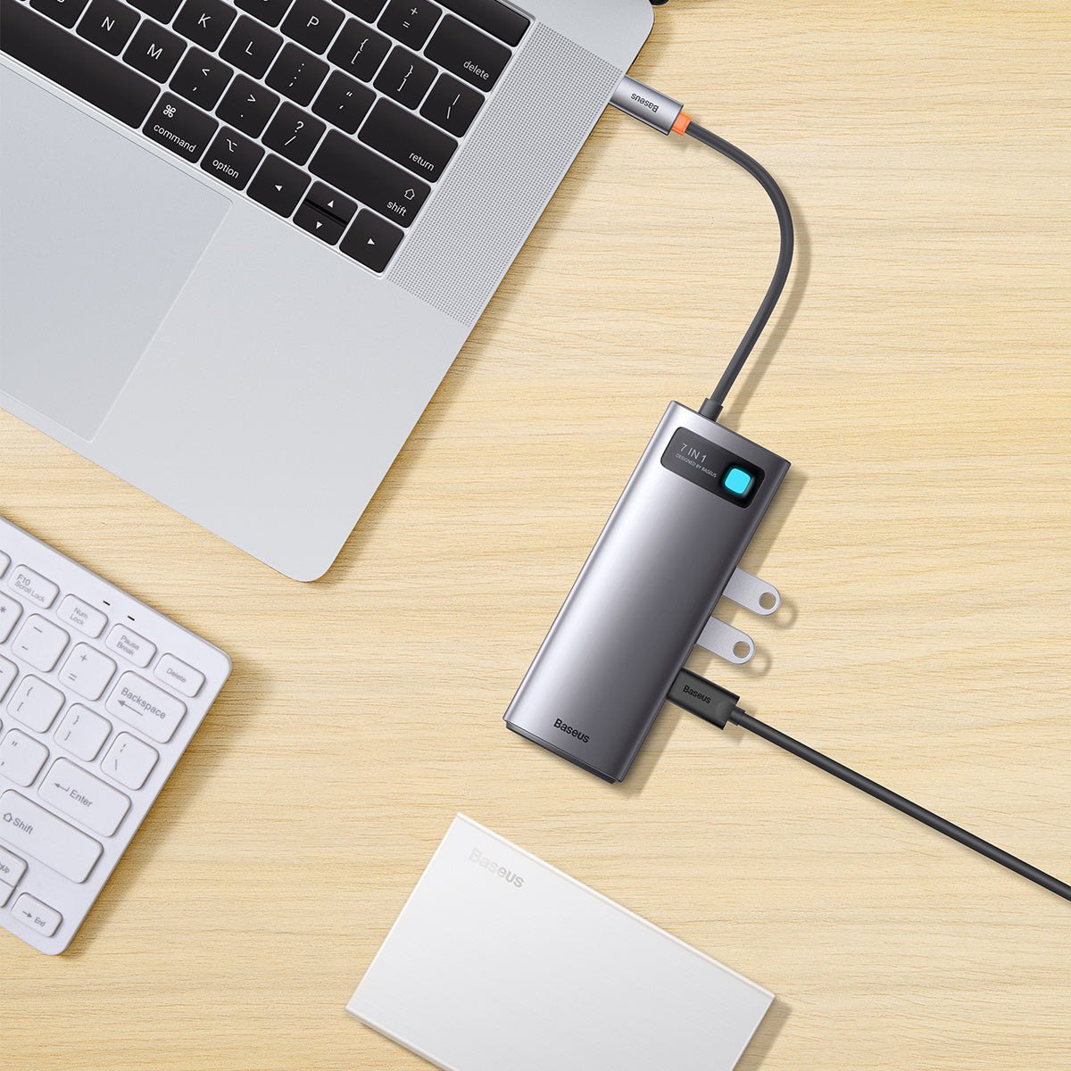 Baseus Metal Gleam Series Stacja dokująca HUB 7 w 1 USB-C