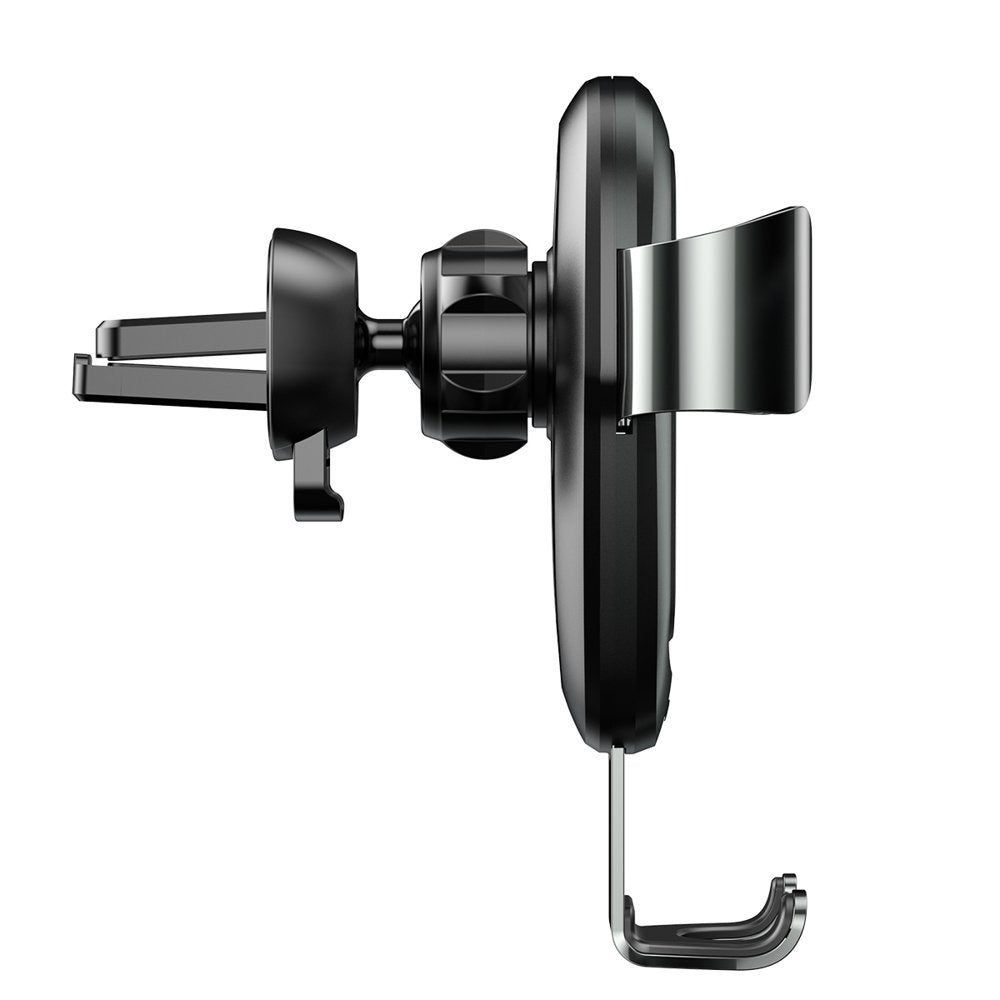 Baseus Metal Gravity Wireless Charger metalowy uchwyt samochodowy na kratkę wentylacyjną z bezprzewodowym ładowaniem Qi