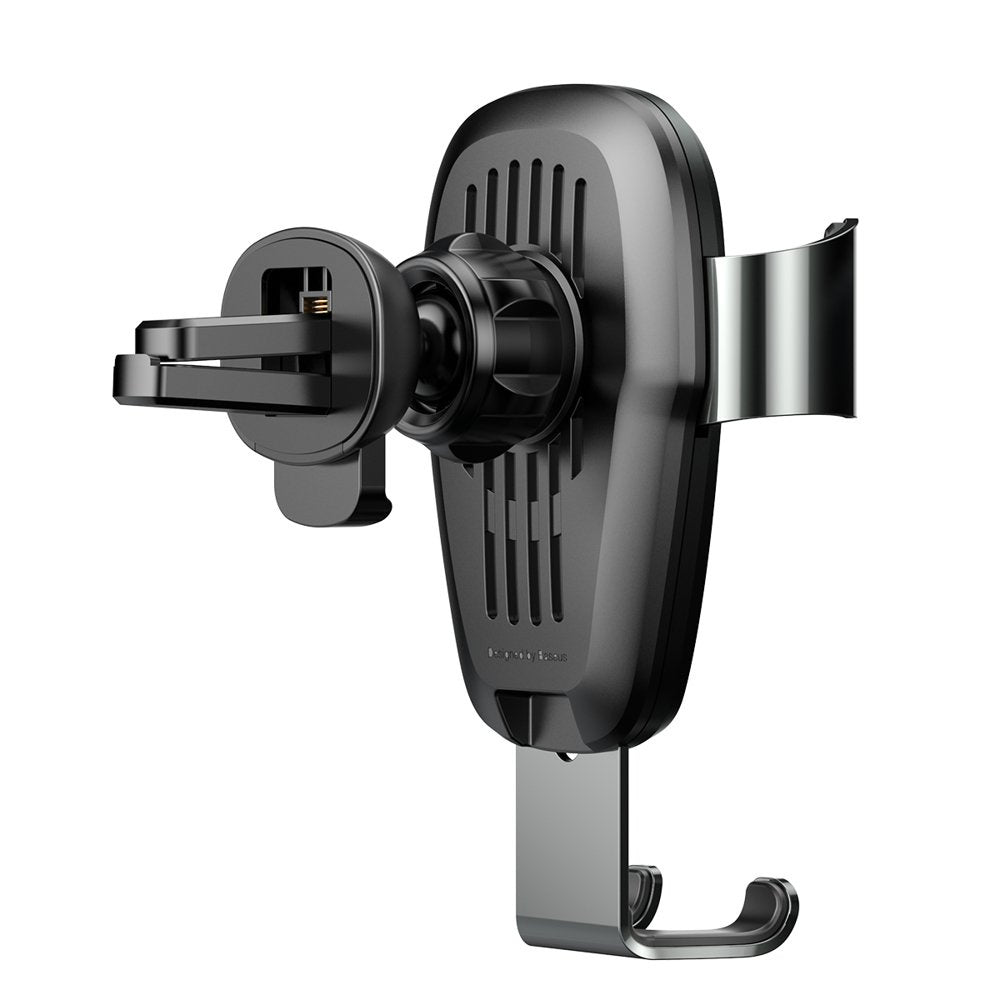 Baseus Metal Gravity Wireless Charger metalowy uchwyt samochodowy na kratkę wentylacyjną z bezprzewodowym ładowaniem Qi