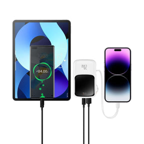 Baseus Qpow Digital Display Powerbank z szybkim ładowaniem 10000mAh 20W QC/PD/SCP/FCP z wbudowanym kablem Lightning