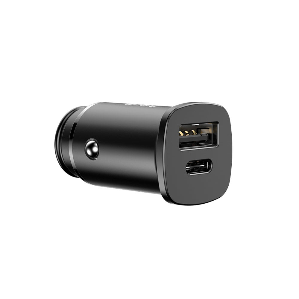 Baseus Square PPS Inteligentna ładowarka samochodowa USB QC 4.0 / USB-C PD 3.0 SCP 30W